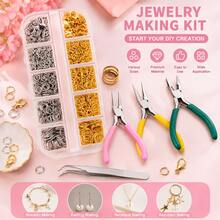 QIAO Jewelry-Making Tool Set, Suitable For Jewelry-Making Materials, Including Pliers, Tweezers, And A Necklace Repair Kit With Lobster Clasps; Suitable For Crafts And Key Chains With Jump Rings - Pliers Lobster Clip Opening Ring Set - View 12