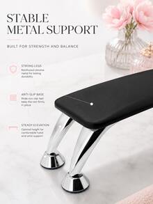 1pc Nail Pillow Armrest Extension For Manicure Table, Soft Non-Slip Nail Arm Rest Cushion With Bottom Space For Nail Lamp, Nail Art Tray & Nail Tool Holder, Professional Nail Care Accessory For Gel Nails, Nail Polish, Nail Technicians, Beauty Salon And Home Manicure - Multicolor - View 6