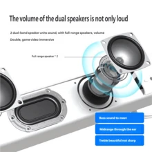 HP WS1Pro Wired Bluetooth Speaker Modern Style Bass Strip Home Speaker Surround Sound High Volume Wired Bluetooth Dual-Mode Computer Audio Original HP Speaker For PC Cellphone Laptop TV - View 4