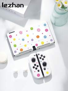 New Switch 2 (2025) Game Console Accessories, 1pc Small Heart & Daisy Flower Print Pattern Protective Case/Cover, Compatible With Switch 2/Switch NS/Switch OLED/Lite, Suitable For Switch 2nd Gen/Switch Game Console Accessories, Full Set Bundle, Storage Bag, Game Card Case, Switch Protective Case, Best Gift For Switch Players - Multicolor - View 18