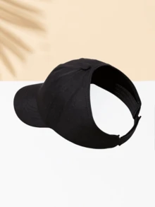 1pc Women's Black Line Butterfly Print Baseball Cap Outdoor Sun Hat - Black - View 2