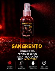 Artificial Blood Fake Red Professional Makeup SFX Decoration Halloween Costumes Cosplay Horror Realistic Effect For Parties And Events - Spray 60ml - View 2