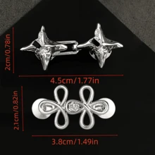 4Paare/6Paare Vier-Spitzen-Stern-Taillenschnalle ohne Nähen + Cut Out-Vierblatt-Kleeblatt-Taillenschnalle Geschenkbox-Verpackung, keine Nadel und Faden nötig, kein Lochstanzen nötig, Taillenbund einfach mit einer Klammer festziehen, wiederverwendbar, leicht zu entfernen, kompatibel mit Jeans, Freizeithosen, Cargohosen und anderen Hosenstilen - Mehrfarbig - Übersicht 7