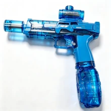 Toy Electric Water Gun, LED Lights, Large Capacity, Suitable For Patios, Swimming Pools, Parties, And More. Perfect For Boys And Girls, A Fun Outdoor Water Gun For Summer. - Black - View 7