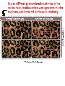 4pcs/Set Creative Pattern Credit Card Stickers, Anti-Fingerprint Anti-Scratch, Ultra-Thin Design, Suitable For Debit Cards, Transportation Cards, Credit Cards And Other Special-Purpose Stickers,Card Sticker Cover - 4pcs - View 10