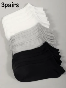 1/5/10/15/20/30/50雙 女款夏季薄款休閒時尚低口短襪、踝襪 - 彩色 - 查看 7