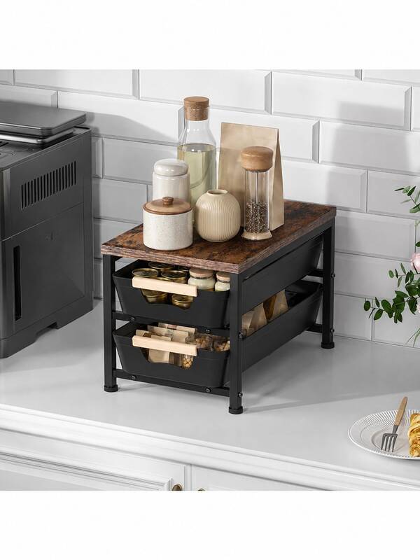 Desktop Drawer-Type Storage Rack, Desk Pull-Out Rack, Office Desk Multi-Layer Storage Rack, Storage Cabinet, Space Saving