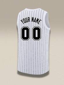 Custom Reversible Men's Basketball Jersey, Sports Performance, Personalized Team Name & Number Customization Tank Top - White - View 3