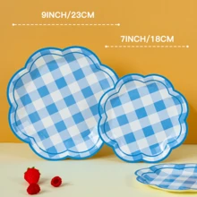 10pcs/25pcs/50pcs Octagonal Petal Series Disposable Plates, Party Supplies, Gathering Supplies, Holiday Supplies, Suitable For Gender Reveal, Birthday Party, Theme Party, Family Picnic - View 4