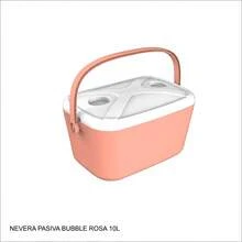 Nevera portátil aislada, nevera impermeable para exteriores con asa resistente, nevera portátil, nevera rígida para exteriores, mantiene las bebidas frías hasta por 24 horas, ideal para la playa, acampadas, barbacoas y otras ocasiones. - Rosa Pálido - Ver 12