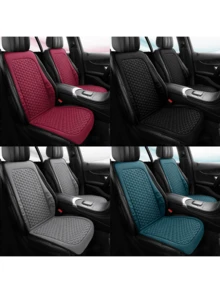 1 Piece Comfortable And Breathable Car Front Seat Cover, Simple Premium Cover With Non-Slip Protective Padding, Fits Most Cars - Multicolor - View 9