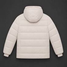 Puffer Jacket With Removable Hood And Fleece Lining - 白色 - 查看 6