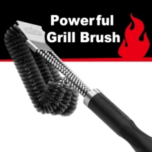 Barbecue Brush And Scraper, Heavy-Duty Multi-Purpose Cleaning Tool With Steel Wire Brush Head, Suitable For Gas Grills And Charcoal Grills - Multicolor - View 8