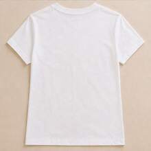 Playera mujer con estampado ángel vintage, camiseta para dama manga corta, blusa casual femenina, top juvenil celestial, ropa cómoda para mujer, camiseta cuello redondo, playera con diseño de nubes y estrellas, blusa ligera para diario, outfit casual para iglesia, paseo, escuela, vacaciones y fin de semana, regalo para mamá amiga novia hermana o hija - Blanco - Ver 5