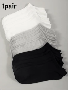 1/5/10/15/20/30/50雙 女款夏季薄款休閒時尚低口短襪、踝襪 - 彩色 - 查看 12