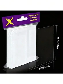 100pcs Waterproof Protective Film, Suitable For Card Use, Card Sleeves, Enhanced Storage Function, Soft And Transparent, Applicable To Social Cards, Doctor Cards, Credit Cards And Tabletop Game Card Sleeves - C-multicolor - View 9