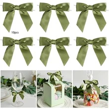 5/10/18/38/68 Pcs Satin Twist Tie Bows For Treat Bag Satin Ribbon Tie Bows For Tying Up Packages Present Bags Bakery Candy Bags Decorating Ribbon Bow Gift Wrap Bows - View 38