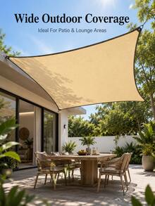 Extra Large Beige Shade Net With Grommets - HDPE Mesh Fabric Suitable For Greenhouse, Swimming Pool, Patio, Plants, Gazebo And Porch, Available In Multiple Sizes - C - View 1