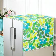 Funda antipolvo impermeable para refrigerador con bolsillos de almacenamiento laterales, protector para la parte superior del refrigerador, organizador de cocina - Ver 52
