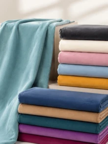 1pc Purple Plush Fabric, Soft Fluffy Plush, Smooth Surface, Elastic Material, Suitable For Women's Dresses, Skirts, Tops, Cardigans, Loungewear, Sweaters, Jumpsuits, Formal Wear, Elegant And Luxurious Style, Suitable For Various Occasions - Flannel - View 8