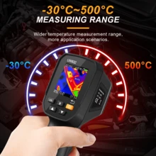 1 buah Pencitra Termal Genggam, Kamera Termal Inframerah 32*32, Layar 1,77 Inci, Rentang Pengukuran -30℃~500℃, Pengisian Daya Tipe-C dan Ekspor Data USB, 6 Bahasa, Cocok untuk Deteksi Kebocoran Pipa Lantai, Perbaikan Mobil, Inspeksi Peralatan Listrik dan Industri - Hitam - View 5