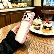 DECOPHONE Pink Frame Transparent Phone Case, Shockproof Full Coverage Protective Cover Compatible With Apple 17, 17 Pro, 17 Pro Max, 16, 16 Pro, 16 Plus, 16 Pro Max, 15 Pro, 15 Pro Max - Pink - View 3