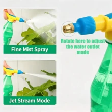 Portable Nozzle For Steam Bottle, Adjustable Mist Spray With 2 Modes (Single Button Control), High Pressure Garden Irrigation Spray (For Plant Watering, Car Cleaning, Home Kitchen And Bathroom Cleaning) - A - View 3