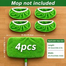4/6pcs High Quality Reusable Mop Replacement Pads: Washable, Durable, Wet & Dry Use, High Absorbency, 2 Sizes - Multicolor - View 13