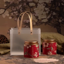 1pc Kitchen And Storage Room Container For Storing Tea, Coffee Beans, Sugar And Nuts. Metal Tea Canister With Good Sealing Properties. Its Bottom And Lid Are Both Coated With Porcelain Glaze. Suitable For Holiday Gifts And Daily Use - Multicolor - View 5