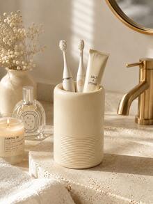 Cangkir Penyimpanan Serbaguna Resin Matte, Organizer Rumah Netral, Vas & Tempat Dekoratif untuk Kamar Mandi, Kamar Tidur, Kantor, Sempurna untuk Sikat Gigi, Kuas Makeup, Alat Tulis, Cotton Bud, Dekorasi Rumah Boho Chic, Organizer Penggunaan Sehari-hari yang Rapi & Fungsional - MultiWarna - View 5