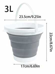 Collapsible Water Bucket (3L/10L), Portable Foldable Bucket Suitable For Camping, Fishing And Travel, Space-Saving Round Wash Basin Suitable For Dorms, Foot Soaking And Car Washing, Durable Outdoor Equipment - Multicolor - View 4