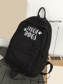 3PCS Minimalist Backpack Set -- Multifunctional Unisex College Style Backpack; Large Capacity Durable Wear-Resistant Nylon Travel Bag, Fashionable Versatile Backpack, Suitable For Girls And Women - Multicolor - View 10