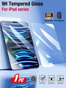 Yezodawee 10th Gen 10.9 Inch (2022) Screen Protector, [Face ID And Apple Pencil Compatible], Ultra-Hard Tempered Glass Film, Scratch-Resistant, Bubble-Free, High-Definition Clear, Anti-Fingerprint, Tablet Screen Protector, Random Quantity Accessories, Compatible With Apple Mini/Air/Pro/1/2/3/4/5/6/7/8/9/10th Gen/7.9 Inch/8 Inch/9.7 Inch - Clear - View 3