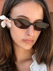 3 Pairs Unisex Oval Small Frame Fashion Glasses, Retro Style, Suitable For Daily Wear, Vacation, Camping, Outdoor Travel - Multicolor - View 2