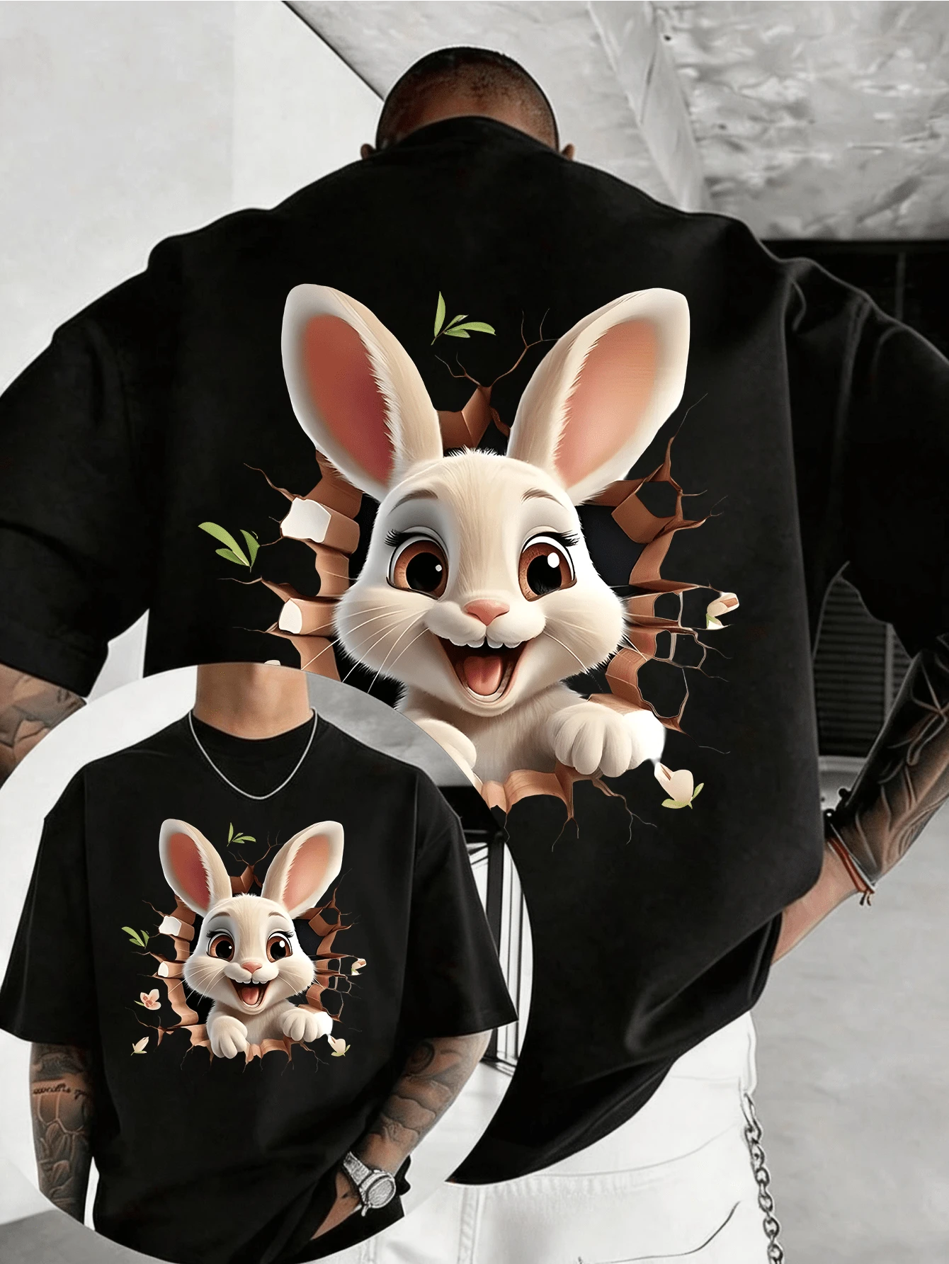 T-shirts för män - Svart - Visa 1