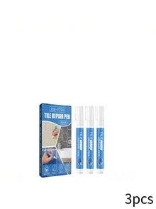JUE FISH 3 Pack Tile Grout Repair Pen, Waterproof Mold-Proof Quick-Dry Whitening Grout Paint Marker For Bathroom Floor Shower Joint Gap Sealing, DIY Home Refresh,Kitchen,Room,Quick Ship Items,Free Shipping - Tile Grout Pen - View 11