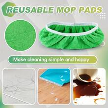4/6pcs High Quality Reusable Mop Replacement Pads: Washable, Durable, Wet & Dry Use, High Absorbency, 2 Sizes - Multicolor - View 6