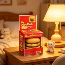 Bóng bóp  Schylling hình Hamburger McDonald's mới, đồ chơi giải tỏa căng thẳng xúc giác hồi phục chậm, giúp giảm căng thẳng và thư giãn tâm trí và cơ thể, phù hợp cho lớp học, văn phòng, quà tặng tiệc và các hoạt động thư giãn (Sản phẩm có thể tách thành 5 miếng) - Hamburger - Xem 3