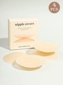 Cache-tétons en silicone réutilisables, coussinets de poitrine auto-adhésifs invisibles, convenant pour les robes de mariée/robes de bal, les hauts à épaules ouvertes, les robes dos nu, les robes à bretelles spaghetti, les robes moulantes, les hauts transparents, les tenues sans bretelles, les enterrements de vie de jeune fille, les voyages - Multicolore - Voir 10
