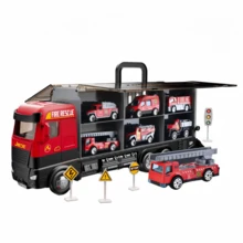 Construction Vehicle Doll Set, Includes 6 Vehicles And 8 Worker Figures, Push-Pull Doll Cars, Suitable For 3, 4, 5, 6, 7 Years Old Children's Birthday Gift - Multicolor - View 14