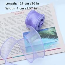 Decorative Symphony Fishtail Floral Ribbon Roll, 4cm Wide, 127 Inch & 9m Length Options, DIY Bows, Flower Bouquets & Gift Wrapping Supplies - View 16