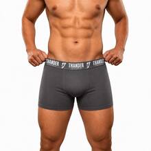 Kit 18 Cuecas Boxer Thander de Microfibra Lisa Adulto - Multicolorido - Visão 7