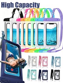 Waterproof Phone Bag, Large Capacity, Suitable For Swimming, Beach And Other Outdoor Activities, Can Store Wallet, Cards And Other Items, Waterproof Design, Suitable For Summer Vacation, Diving, Swimming, Beach And Other Occasions - Double Hook Waterproof Bag - View 2