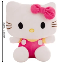 Plush Doll, Cute KT Cat Stuffed Doll, 20cm/25cm Soft Plush Doll, Cartoon Japanese Style Cat Pillow, Birthday Gift For Girls And Best Friends, Holiday Room Decoration, Multiple Colors Available, Bedroom Desk Decor, Comforting Companion Doll - Multicolor - View 11