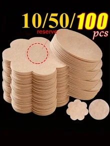 10/50/100 pezzi Nastro adesivo monouso senza spalline per sollevamento del seno, biancheria intima e accessori da donna - Multicolore - Visualizzare 1