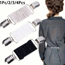1Pc/2/3/4Pcs Dress Waist Cincher Clip Set, Elastic Clothing Clips, Tight Dress Cardigan Neckline Clips, Shirt Clips, Back Waist Cincher Clips, Shawl Clips, Vintage Sweater Clips For Women, Scarf Buckle Anti-Exposure, Collar Scarf Clips, Niche Women's Elastic Waist Cincher Clips - Multicolor - View 12