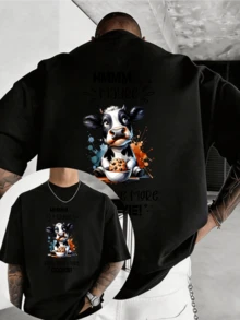 Men T-Shirts - 黑色 - 查看 1