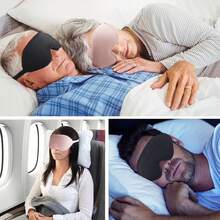 3D Sleep Eye Mask, 3D Contoured Travel Sleep Mask, 100% Blackout, Protects Lashes & Makeup, Adjustable Comfortable Fit, Ultra-Soft Thick Eye Mask For Sleeping, Napping, Travel, Office, Home, Meditation, Spring & Summer Essential - Multicolor - View 4