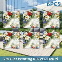 Juego de 1 pieza/2piezas/6piezas/8piezas Funda de Sofá Exterior con Estampado Digital de Acuarela Floral (Solo Funda de Sofá, Body del Sofá No Incluido) Protege Muebles de Sofá Decoración del Hogar Lavable a Máquina Funda de Cojín de Patio con Cierre de Banda Elástica, Funda de Cojín de Asiento de Sofá Exterior, Funda de Sofá de Patio, Funda de Muebles de Patio, Funda de Protección de Muebles de Sala de Estar, Adecuada para Cojines de Sofá de Jardín, Parque, Interior y Exterior, Sofá Seccional y Sillones - Multicolor - Ver 8