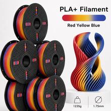 PLA+ 3D Printer Filament 1.75mm, 1.25KG Multicolor Rainbow PLA Plus FDM Filament, Smooth Printing, Helps Reduce Tangling, Low Warping, For Most FDM 3D Printers, Models, Prototypes, Desk Decor & DIY Projects - View 12
